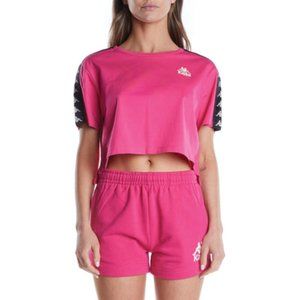 Kappa 222 Banda Apua T-Shirt - Pink Black